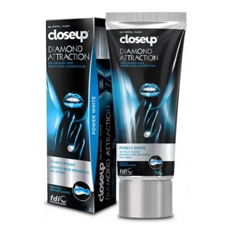 closeup diamond attraction toothpaste