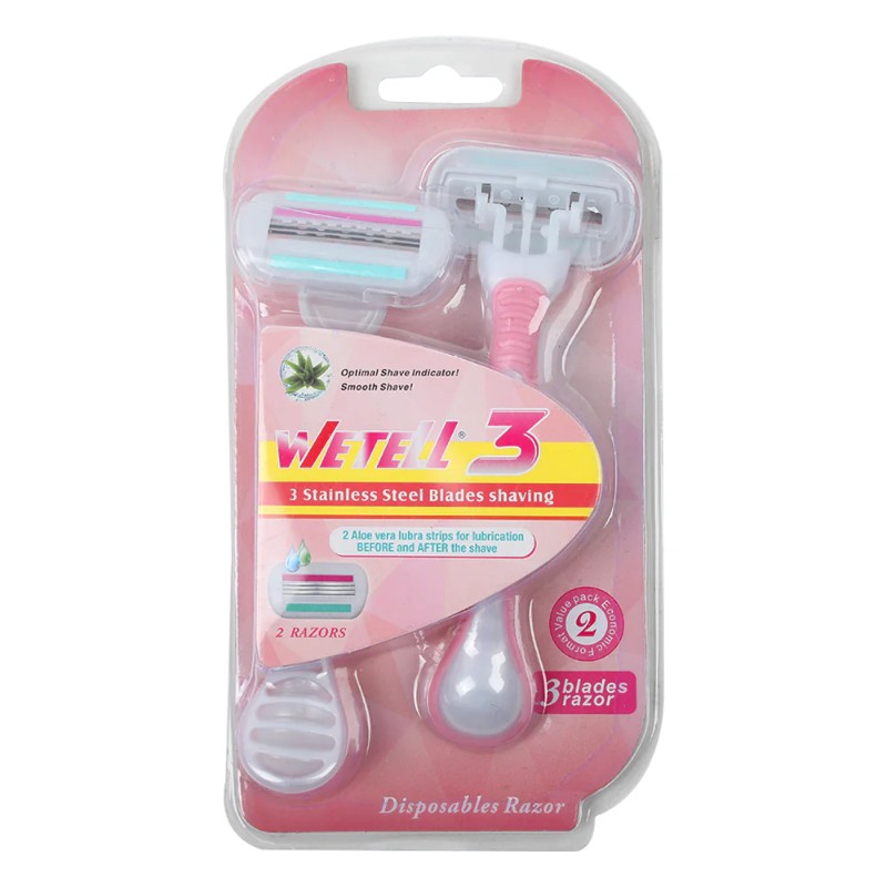 wetell 3 stainless steel blades 2 razorz