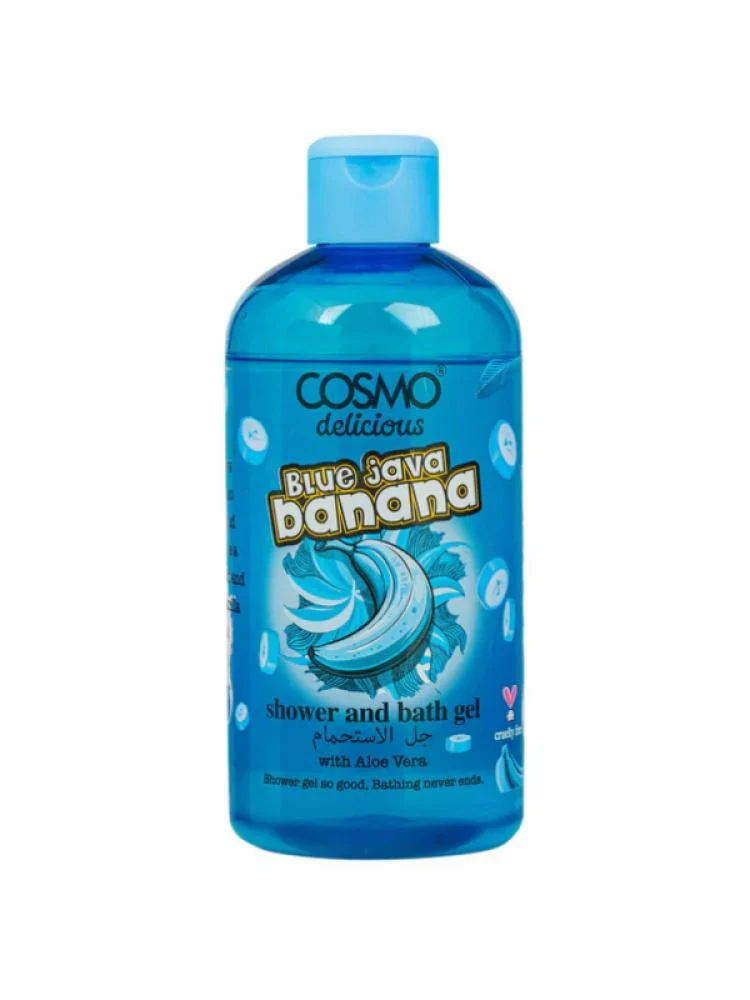 cosmo delicious blue banana shower gel 500ml