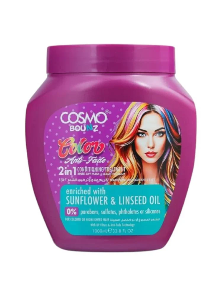 cosmo bounce 2 in 1 treatment cream for colored hair 1000ml