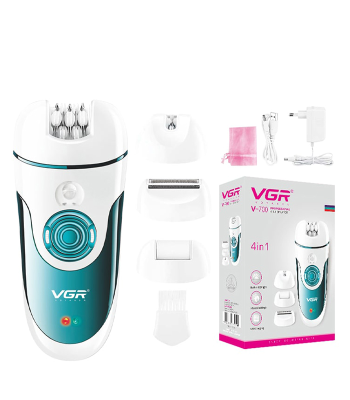 جهاز إزالة الشعر والحلاقة الاحترافي 4 في 1 من vgr موديل v 700